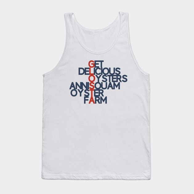 Glosta Oystas Tank Top by AnnisquamOysters